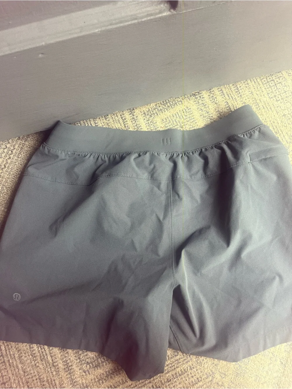 Lululemon Zeroed In Linerless Shorts 5” LM7BJSS Blue Grey Mens Medium